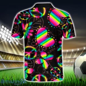 Wholesome Harmony in Tie Dye Polo Shirt Hippie Designs Polo Shirt Gift For Golf Lover Product Photo 2