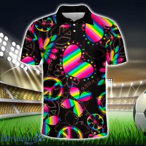 Wholesome Harmony in Tie Dye Polo Shirt Hippie Designs Polo Shirt Gift For Golf Lover Product Photo 1