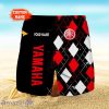 Yamaha Logo Print 3D Short Hawaiian Custom Name Trending Summer For Men