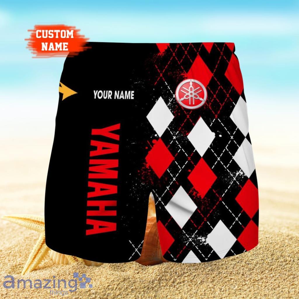 Yamaha Logo Print 3D Short Hawaiian Custom Name Trending Summer For Men image Yamaha Logo Print 3D Short Hawaiian Custom Name Trending Summer For Men Product Photo 1