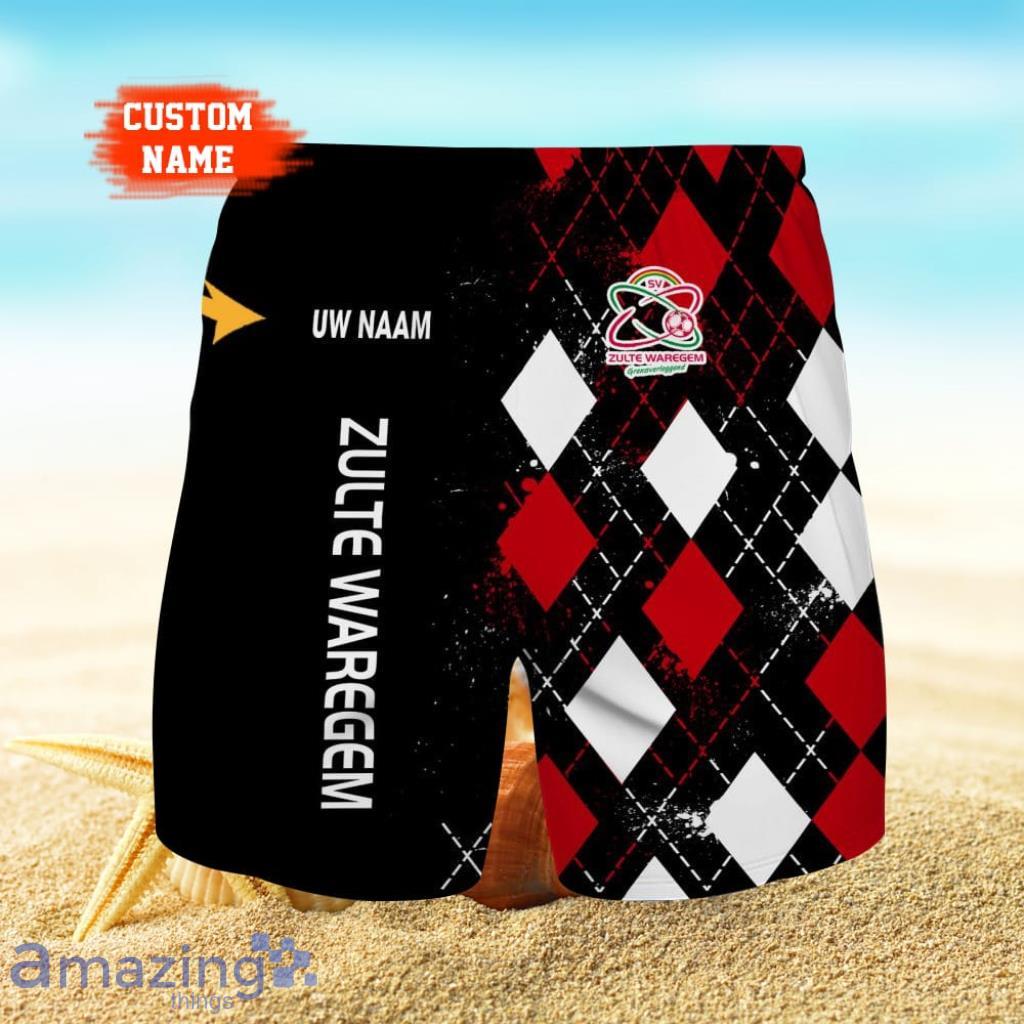 Zulte Waregem Logo Print 3D Short Hawaiian Custom Name Trending Summer For Men image Zulte Waregem Logo Print 3D Short Hawaiian Custom Name Trending Summer For Men Product Photo 1