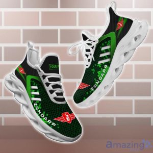 Zundapp Shoes Green Square Pattern Custom Name Max Soul Sneakers For Men Women Product Photo 1