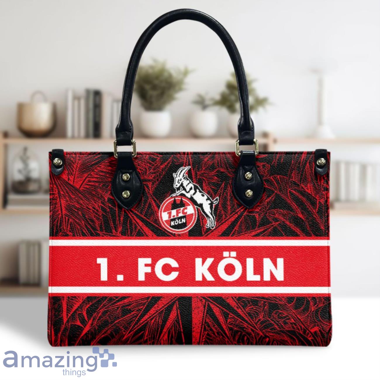 1. FC Koln Leather Handbag Custom Name Nice Gift For Women, Mother Day image 1. FC Koln Leather Handbag Custom Name Nice Gift For Women, Mother Day Product Photo 2