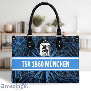 1860 Munich Leather Handbag Custom Name Nice Gift For Women, Mother Day image 1860 Munich Leather Handbag Custom Name Nice Gift For Women, Mother Day Product Photo 2