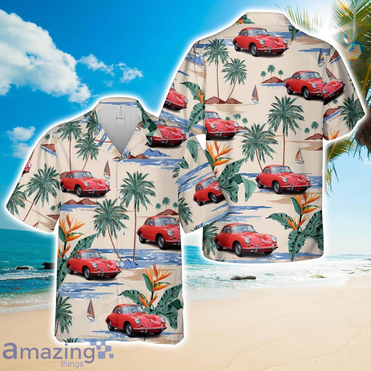 1965 Porsche 356C Coupe Hawaiian Shirt Cute Summer Gift image 1965 Porsche 356C Coupe Hawaiian Shirt Cute Summer Gift Product Photo 1