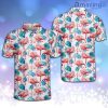 Floral Tropical Flamingo Tropical Golf Polo Shirt
