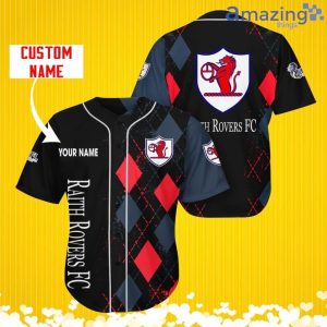 Raith Rovers F.C. Sports Logo Jersey Baseball Shirt Custom Name With Diamond Brush Pattern For Men And Women Product Photo 3