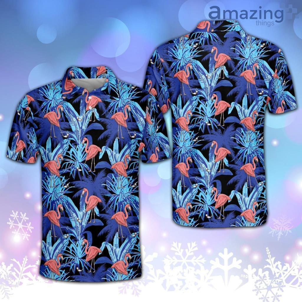 Floral Flamingo Tropical Sports Golf Polo Shirt image Floral Flamingo Tropical Sports Golf Polo Shirt Product Photo 1