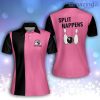 Personalized Split Happens Pink Polo Shirt
