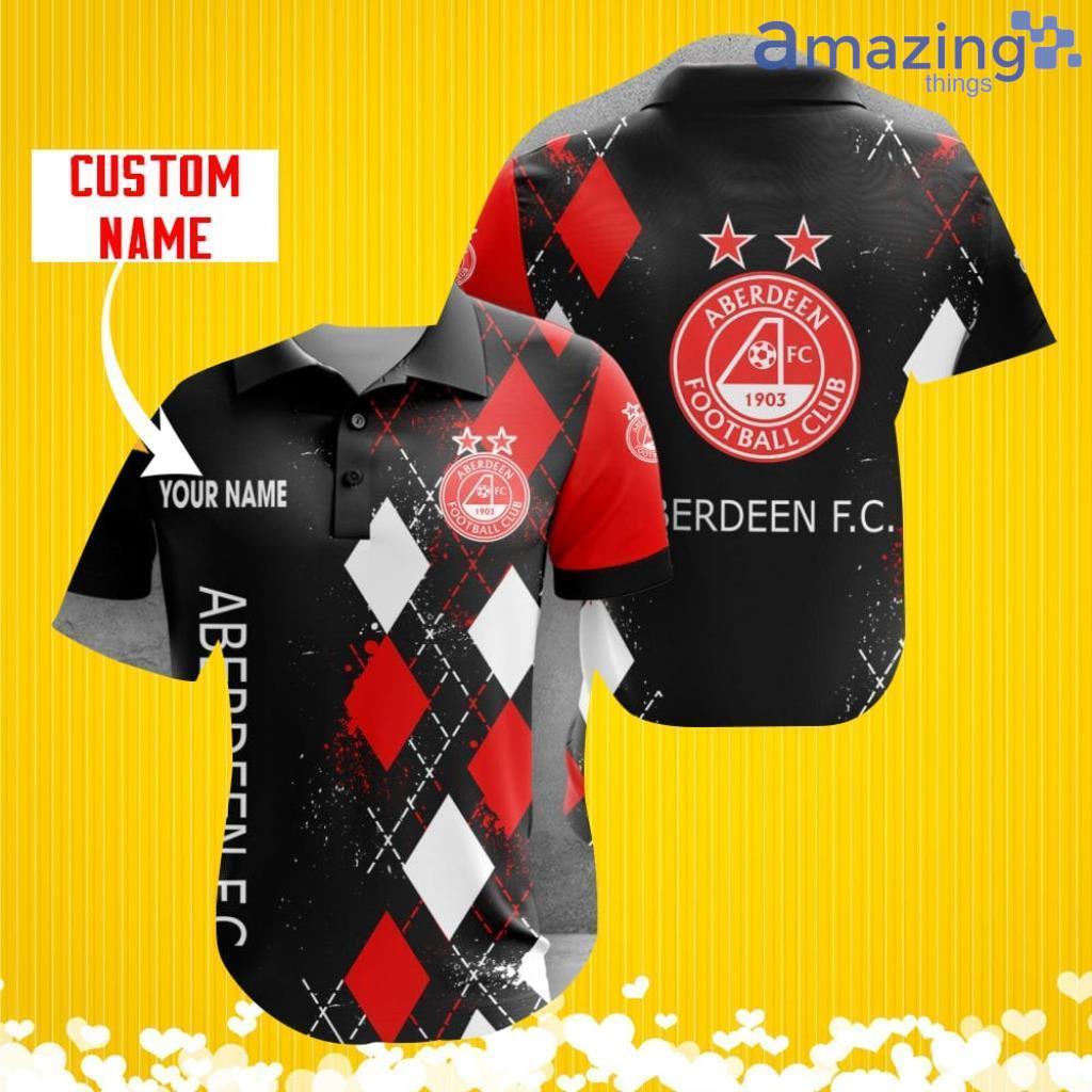 Aberdeen F.C. Sports Logo Jersey Baseball Shirt Custom Name With Diamond Brush Pattern For Men And Women image Aberdeen F.C. Sports Logo Jersey Baseball Shirt Custom Name With Diamond Brush Pattern For Men And Women Product Photo 1
