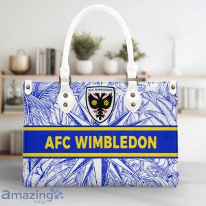 AFC Wimbledon Leather Handbag Custom Name Nice Gift For Women, Mother Day Product Photo 3