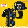 AFC Wimbledon Sports Logo Jersey Baseball Shirt Custom Name With Diamond Brush Pattern For Men And Women