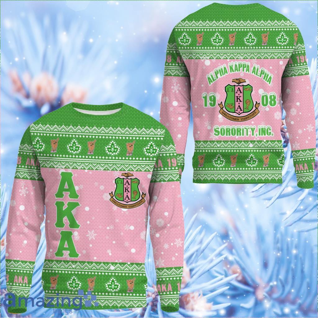Africazone Clothing Aka Sorority Christmas Sweatshirts Sweater Gift For Men And Women image Africazone Clothing Aka Sorority Christmas Sweatshirts Sweater Gift For Men And Women Product Photo 1