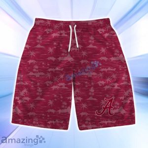 Alabama Crimson Tide 2024 NCAA Logo Basketball Pattern Hawaiian Shirt & Short Product Photo 3