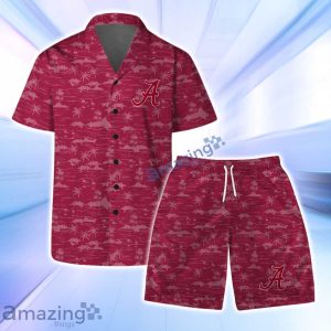 Alabama Crimson Tide 2024 NCAA Logo Basketball Pattern Hawaiian Shirt & Short Product Photo 1