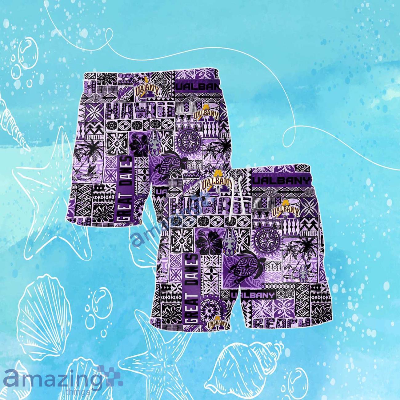 Albany Great Danes Logo Team Hawaiian Shirt & Short New Design Summer Gift For Fans image Albany Great Danes Logo Team Hawaiian Shirt & Short New Design Summer Gift For Fans Product Photo 3