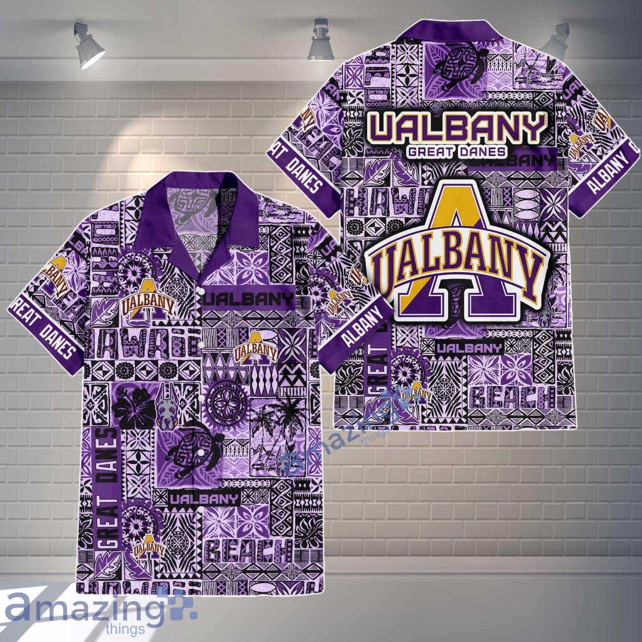 Albany Great Danes Logo Team Hawaiian Shirt & Short New Design Summer Gift For Fans image Albany Great Danes Logo Team Hawaiian Shirt & Short New Design Summer Gift For Fans Product Photo 1