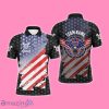American Flag Patriotic Darts Polo Shirt Style Gift Us Eagle Stars Pattern