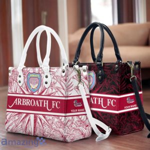 Arbroath F.C. Leather Handbag Custom Name Gift For Women Product Photo 1