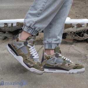 Arizona Cardinals NFL Design Camo Air Jordan 4 Custom Name Product Photo 2