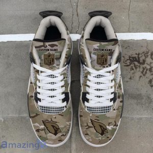 Arizona Cardinals NFL Design Camo Air Jordan 4 Custom Name Product Photo 3