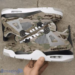 Arizona Cardinals NFL Design Camo Air Jordan 4 Custom Name Product Photo 1