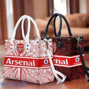Arsenal F.C. Leather Handbag Custom Name Gift For Women Product Photo 1