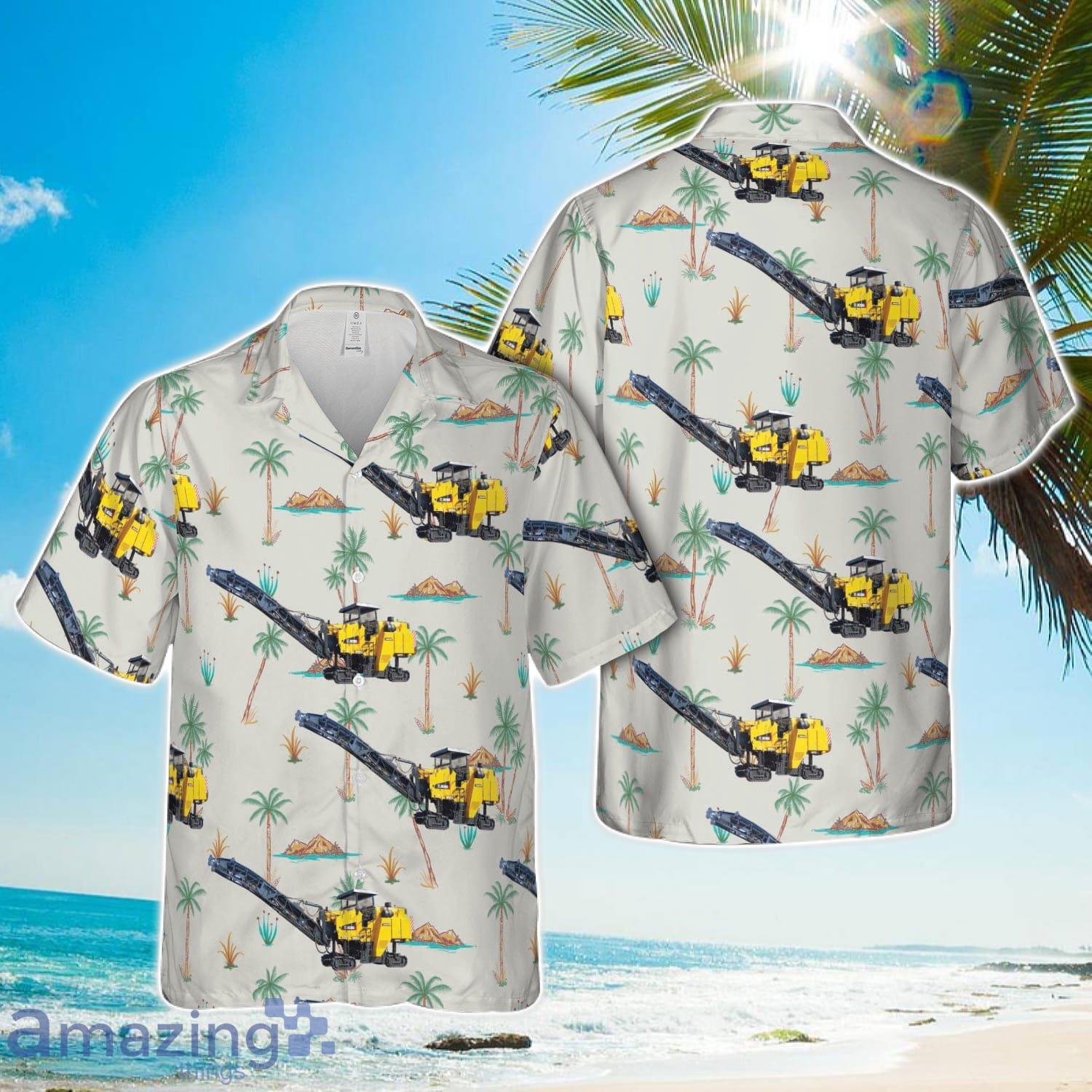 Asphalt Milling Machine Hawaiian Shirt Cute Summer Gift image Asphalt Milling Machine Hawaiian Shirt Cute Summer Gift Product Photo 1