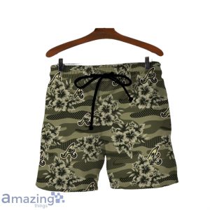 Atlanta Braves Logo Camo Pattern 3D Hawaiian Shirt & Short Product Photo 3