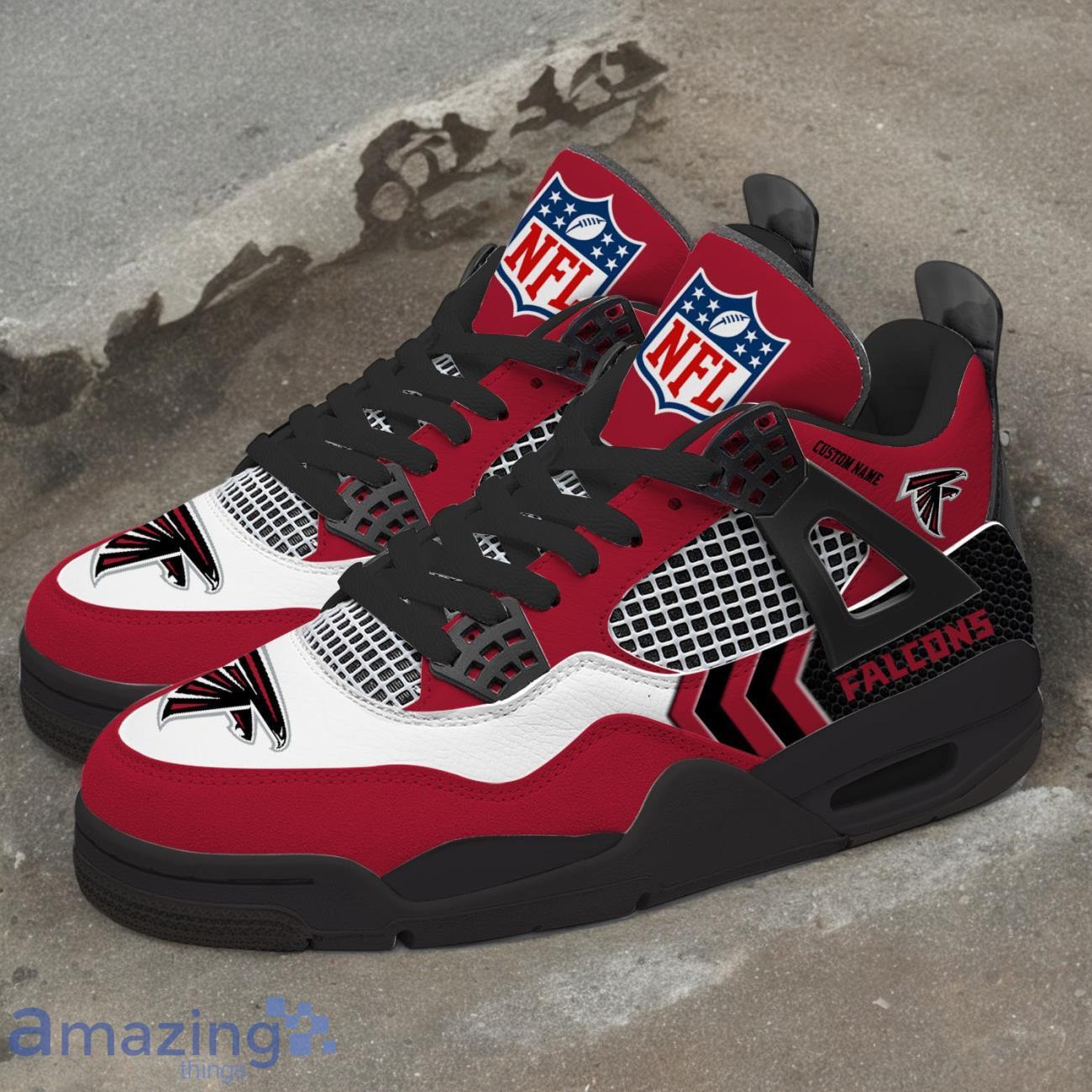 Atlanta Falcons NFL Air Jordan 4 Custom Name Sneaker For Fans image Atlanta Falcons NFL Air Jordan 4 Custom Name Sneaker For Fans Product Photo 4