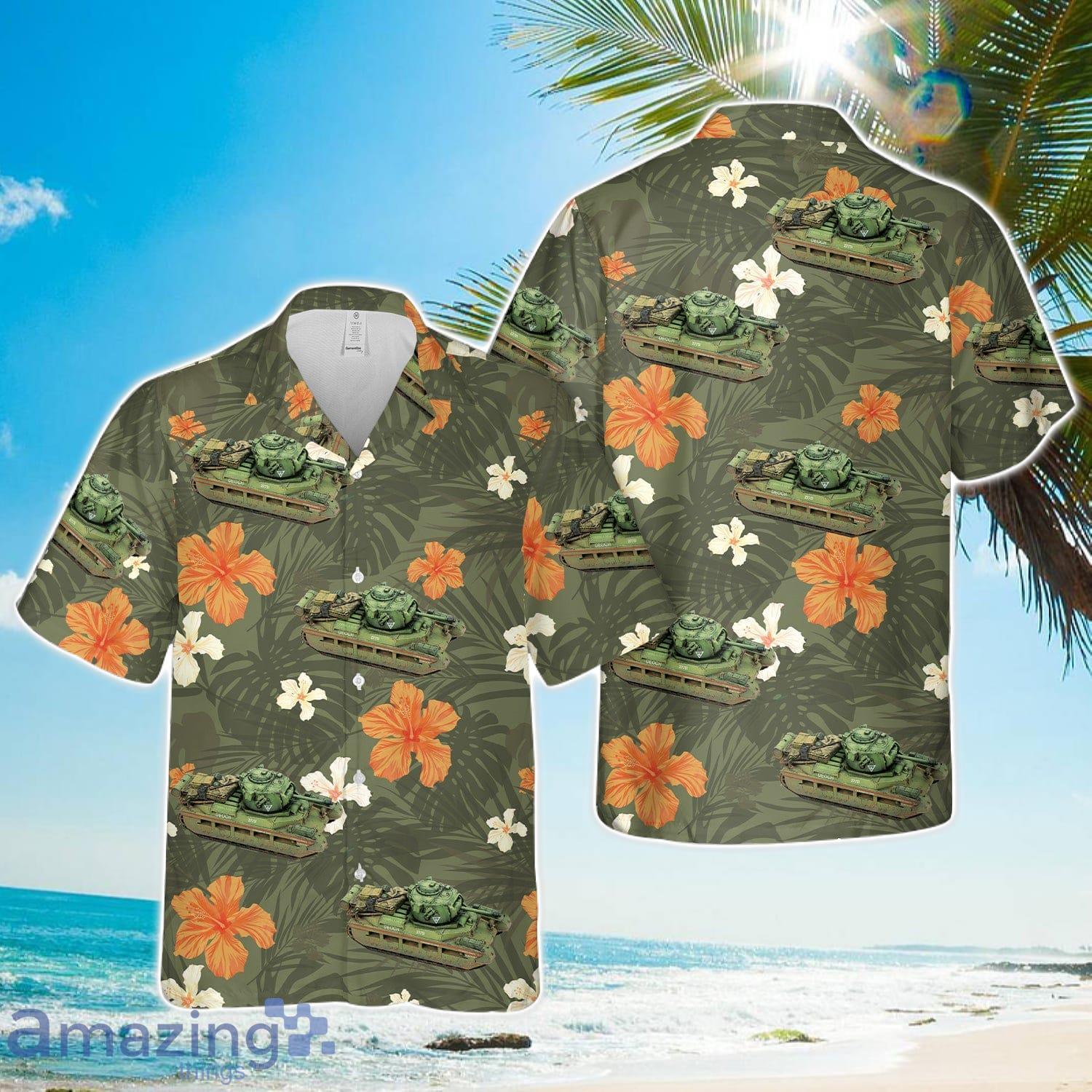 Australian Army PP0032 Matilda II Frog Flamethrower Tank Hawaiian Shirt Unisex For Men Women image Australian Army PP0032 Matilda II Frog Flamethrower Tank Hawaiian Shirt Unisex For Men Women Product Photo 1