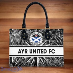 Ayr United F.C. Leather Handbag Custom Name Gift For Women image Ayr United F.C. Leather Handbag Custom Name Gift For Women Product Photo 2