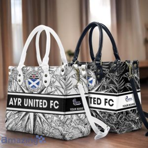 Ayr United F.C. Leather Handbag Custom Name Gift For Women Product Photo 1