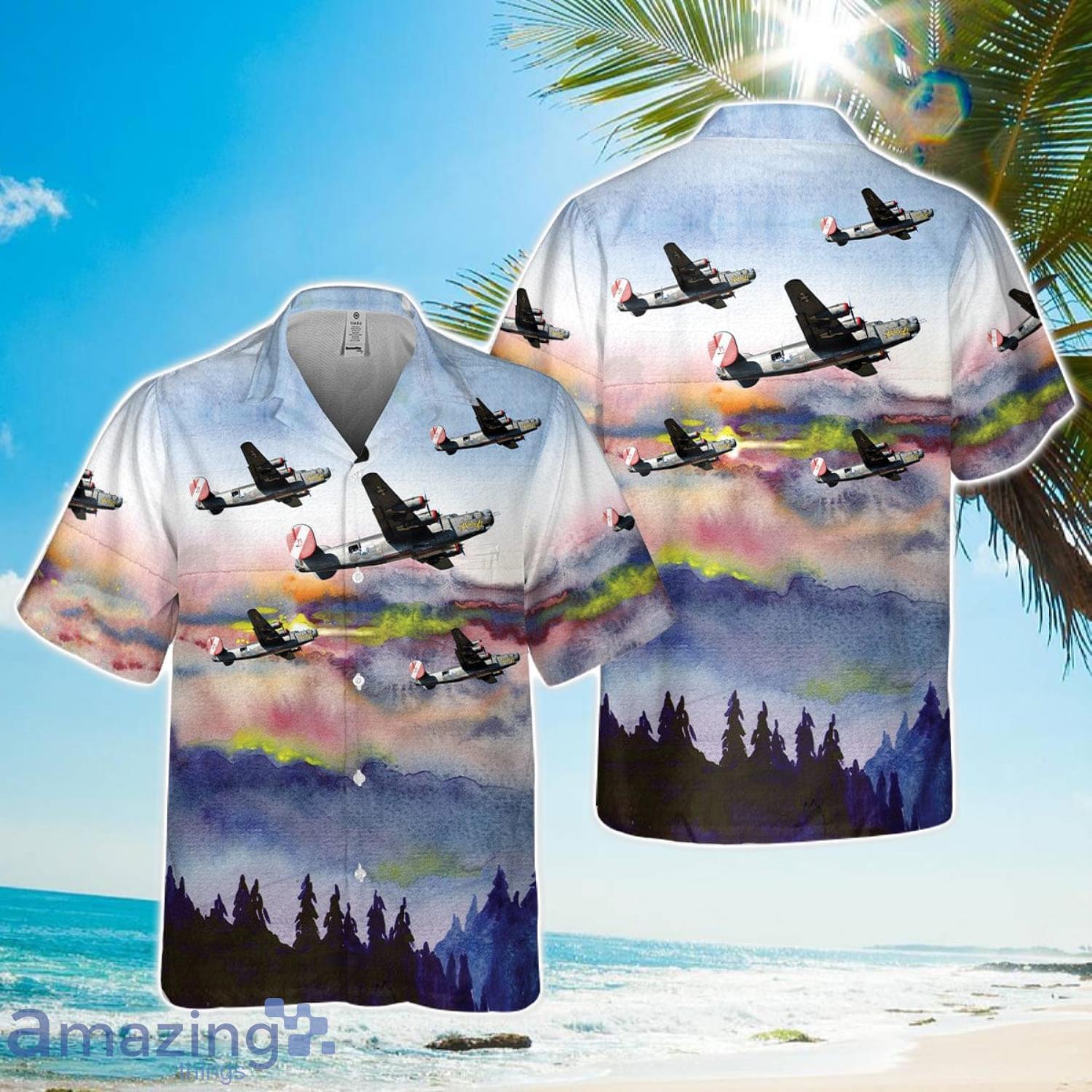 B 24 Liberator Witchcraft WWII Pocket Hawaiian Shirt 3D Printed Button Shirt image B-24 Liberator Witchcraft WWII Pocket Hawaiian Shirt 3D Printed Button Shirt Product Photo 1