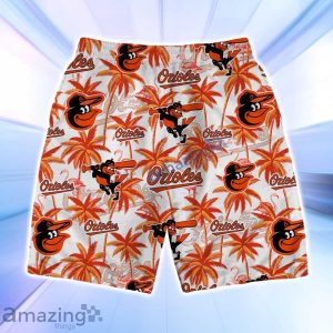 Baltimore Orioles MLB Logo Coconut Tree Pattern Hawaiian Shirt & Short Product Photo 4