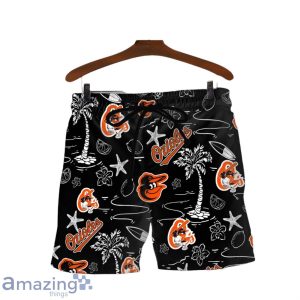 Baltimore Orioles MLB Logo Tropical Design Hawaiian Shirt & Short Product Photo 3