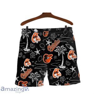 Baltimore Orioles MLB Logo Tropical Design Hawaiian Shirt & Short Product Photo 4