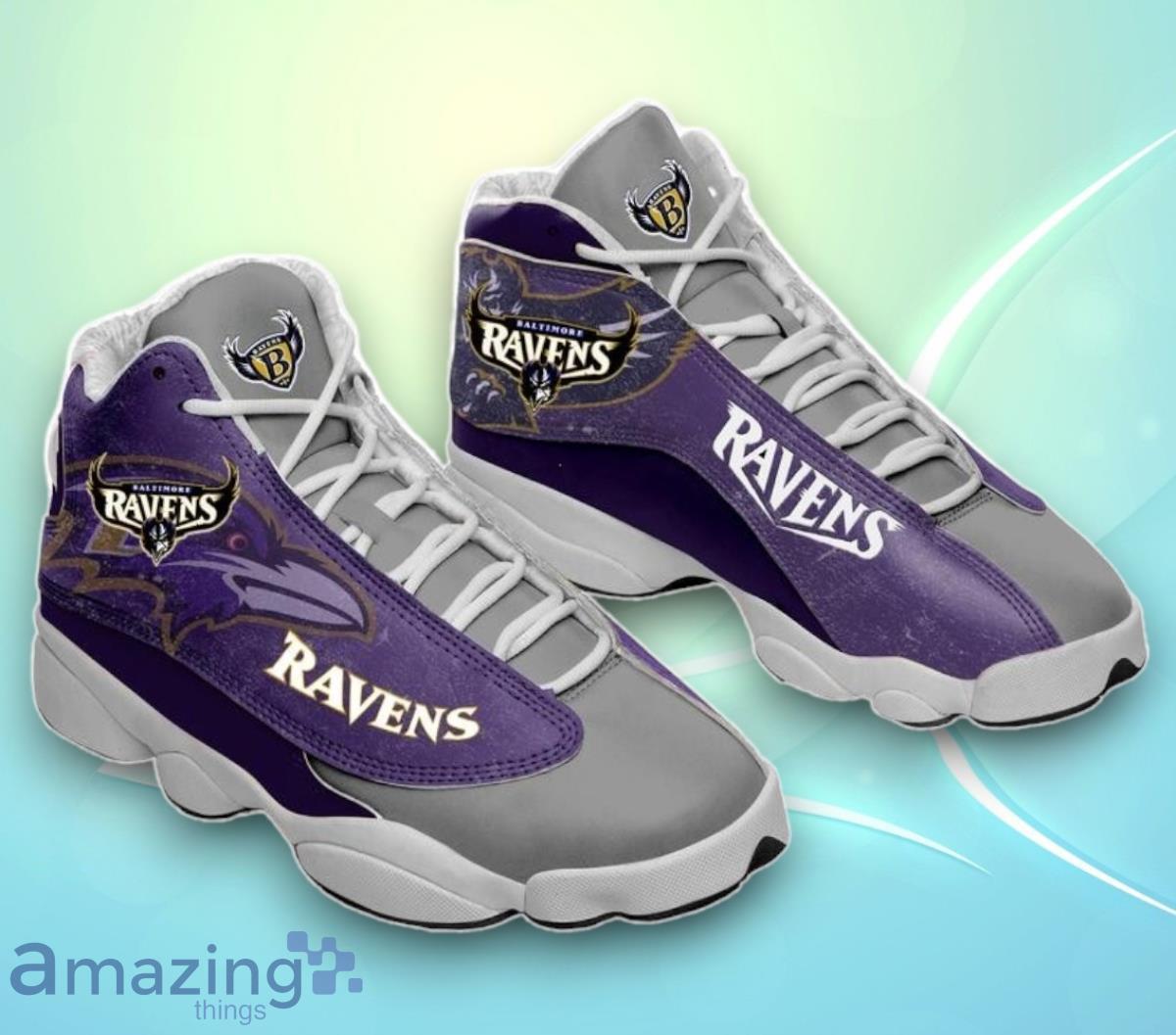 Baltimore Ravens Form Air Jordan 13 Special Gift image Baltimore Ravens Form Air Jordan 13 Special Gift Product Photo 1