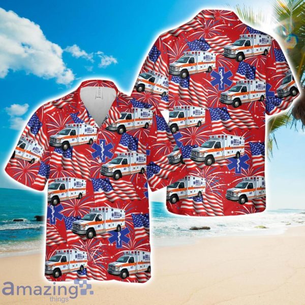 Bell Ambulance, Milwaukee, Wisconsin, 4th Of July Hawaiian Shirt Cute Summer Gift Product Photo 1