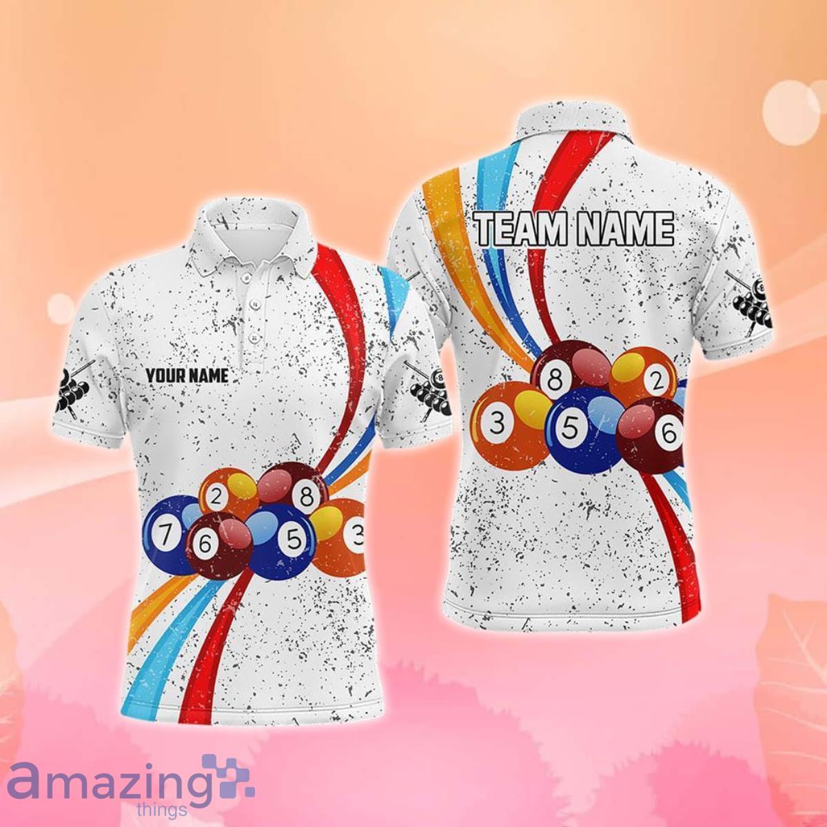 Billiard Balls White Grunge 3D Polo Shirts Special Gift image Billiard Balls White Grunge 3D Polo Shirts Special Gift Product Photo 1