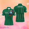 Billiard Green American Flag Polo Shirts, Billiard Shirt Designs Special Gift