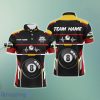 Billiard Polo Shirts, Ball Pool Heartbeat Billiard Men Polo Shirts Style Gift