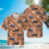 Blue Tractor Vintage 3D Beach Shirt Summer Hawaiian Shirt
