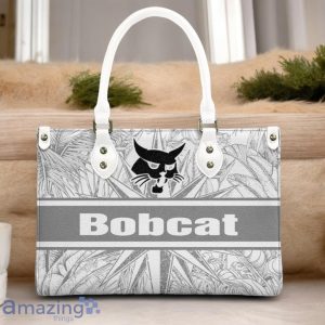 Bobcat Leather Handbag Custom Name Gift For Women Product Photo 3
