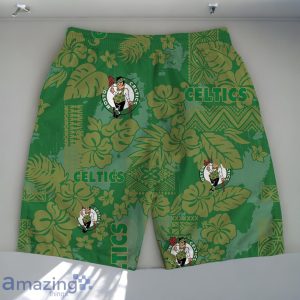Boston Celtics Team Logo Pattern Retro Magic Hawaiian Shirt And Short image Boston Celtics Team Logo Pattern Retro Magic Hawaiian Shirt And Short Product Photo 4