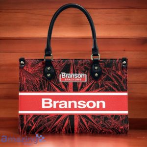 Branson Tractors Leather Handbag Custom Name Gift For Women image Branson Tractors Leather Handbag Custom Name Gift For Women Product Photo 2