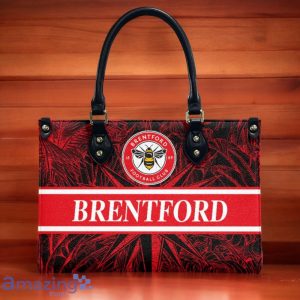 Brentford FC Leather Handbag Custom Name Gift For Women Product Photo 2