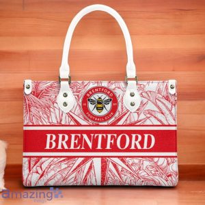 Brentford FC Leather Handbag Custom Name Gift For Women Product Photo 3