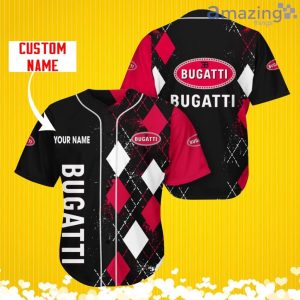 Bugati Sports Logo Jersey Baseball Shirt Custom Name With Diamond Brush Pattern For Men And Women Product Photo 1