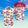 Bugatti Hawaiian Shirt And Shorts Trendy Beach Season For Men And Women